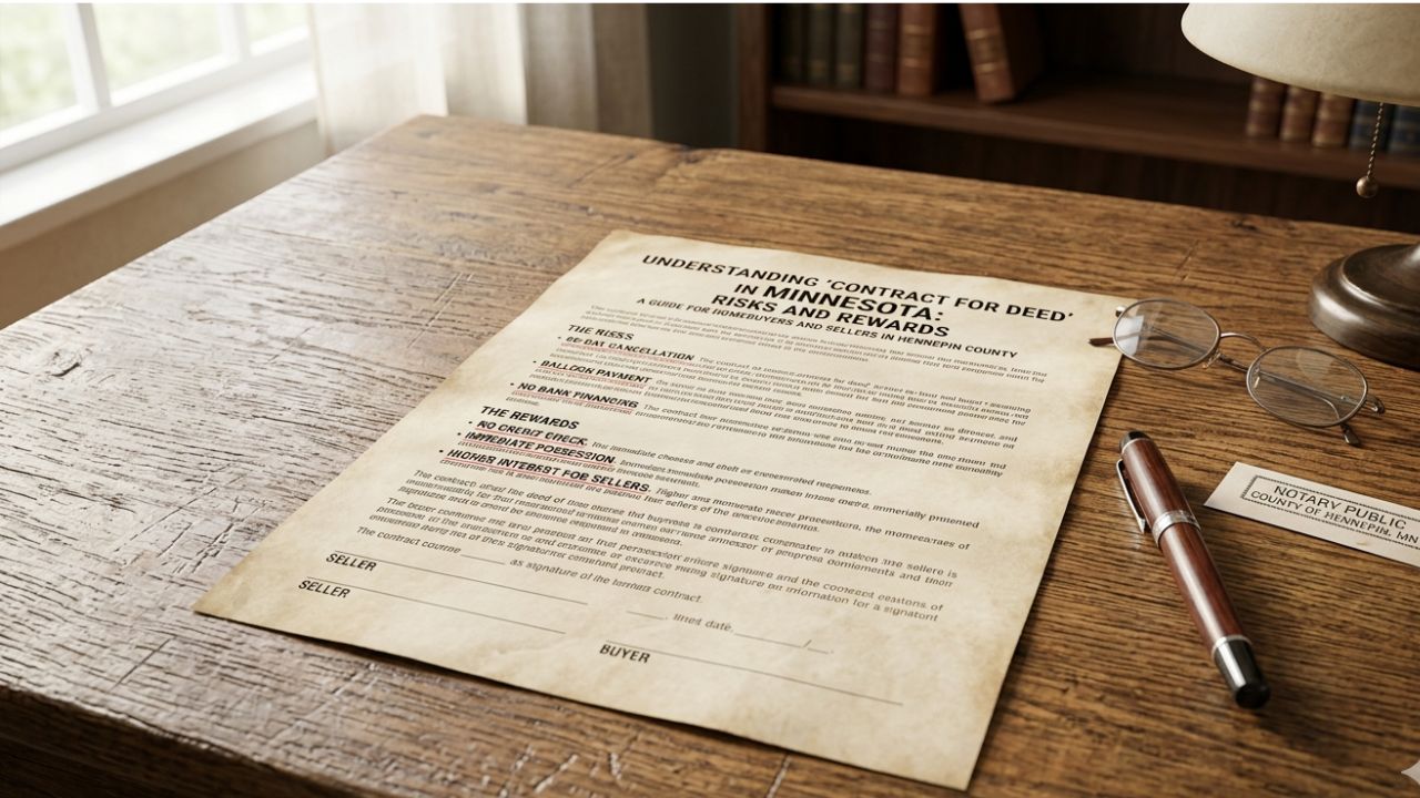 Understanding “Contract for Deed” in Hennepin County Minnesota: Risks and Rewards