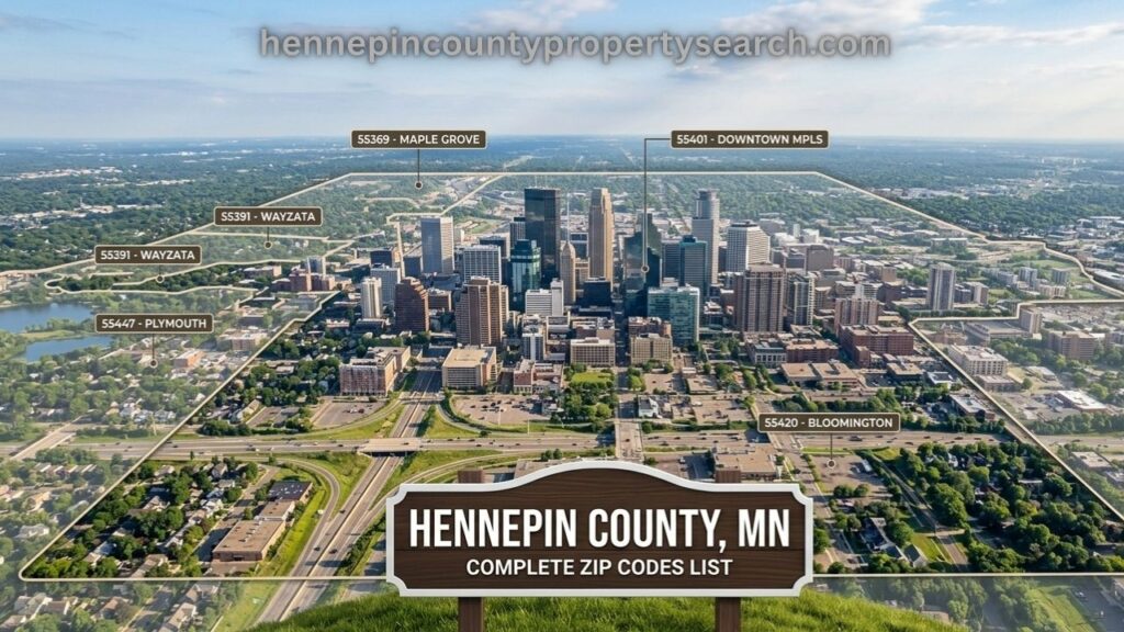 Complete Hennepin County MN ZIP Codes List